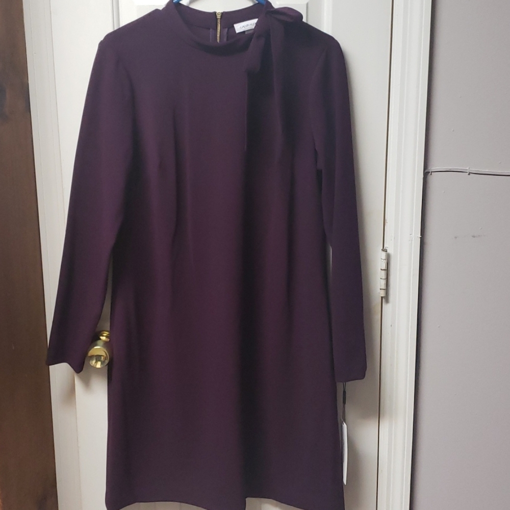 NWT Calvin Klein Dress with side neck tie